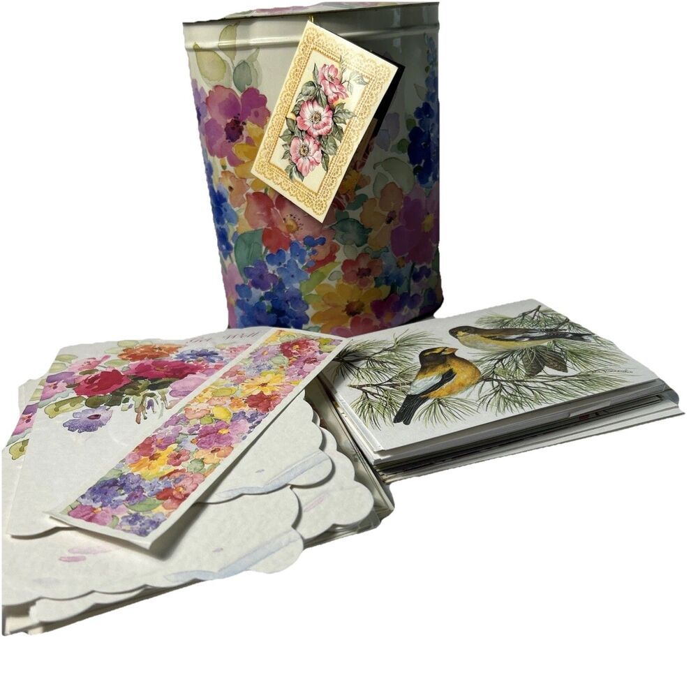 Vintage Raphael Tuck and Sons Greeting Cards Tin John Cornacchio Lot 28 Cards